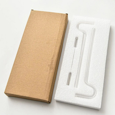 2vnt raukšlių mažinantys šiaudeliai Daugkartiniai stikliniai gėrimų šiaudeliai Senėjimą stabdantys šiaudeliai Fletą primenantis dizainas su horizontaliu kontaktu su lūpomis