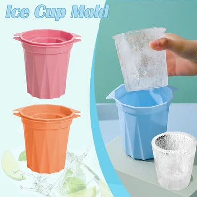 Καλούπι για παγοκύπελλα Creative Ice Cup Maker Summer Frozen Drink Cup Πλαστική φόρμα για παγάκια Δίσκος Κουζίνας Ψυγείο DIY Καλούπι για παγάκια