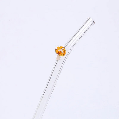 Daugkartinio naudojimo permatomas stiklinis šiaudelis mielas grybų širdis kavos arbata stiklinė šiaudų pieno sulčių gėrimo maišoma šiaudų vakarėlio reikmenys