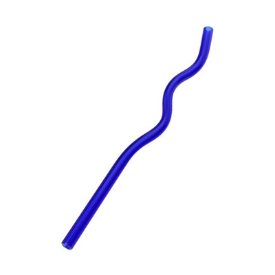 1 vnt didelio borosilikatinio stiklo šiaudeliai Ekologiški daugkartinio naudojimo bangos formos gėrimo šiaudeliai kokteiliams kokteilių baro priedai