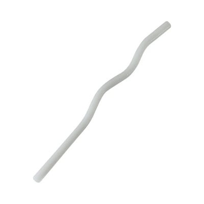 1 vnt didelio borosilikatinio stiklo šiaudeliai Ekologiški daugkartinio naudojimo bangos formos gėrimo šiaudeliai kokteiliams kokteilių baro priedai