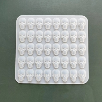 3D Череп Силиконова форма на кубчета лед Хелоуин Креативна декорация Многократна употреба Направи си сам Бонбони Уиски Шоколадов сапун Кухненски аксесоари