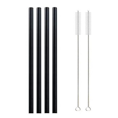 200*8mm Διαφανή γυάλινα καλαμάκια για Smoothies Κοκτέιλ Καλαμάκια πόσιμου επαναχρησιμοποιήσιμα Φιλικά προς το περιβάλλον Υγιή καλαμάκια Ποτό αξεσουάρ Νέο