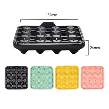 16 Grid Diamond Ice Tray Mold Box Βαθμολογία τροφίμων σιλικόνης παγοκύβων μπλοκ Κατασκευαστής καλουπιών Μηχάνημα ουίσκι Wine Bar Tools Κουζίνα Gadgets