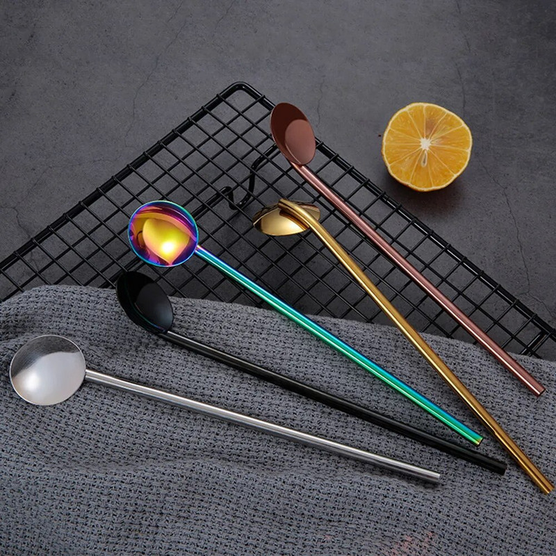 LINSBAYWU daugkartinio naudojimo geriamieji šiaudeliai 304 nerūdijančio plieno šiaudeliai tiesūs išlenkti metaliniai šiaudeliai su valymo šepečiu, laikymo dėžutės strypo įrankiai