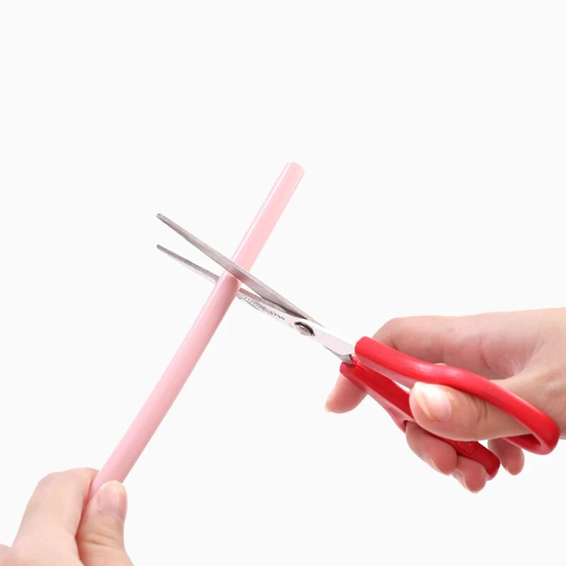 Leeseph korduvkasutatavad silikoonist joogikõrred, suured painduvad kõrred koos puhastusharjaga lastele – 6 tükki (värvid võivad erineda)