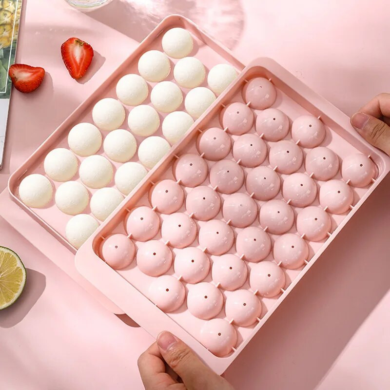 33 Ice Boll Hockey PP Vorm Külmutatud Viski Pall Popsicle Jääkuubiku Kandikukarp Pulgakomm Kingituste tegemine Köögitööriistad Aksessuaarid Vorm