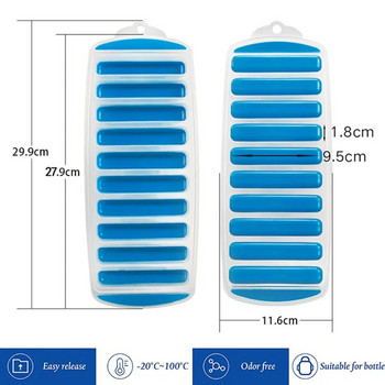 Πλαστική θήκη παγοκύβων με καπάκι επαναχρησιμοποιήσιμη φόρμα για μπουκάλια νερού και αθλητισμού Δίσκοι κατασκευής παγοσωλήνων χωρίς BPA