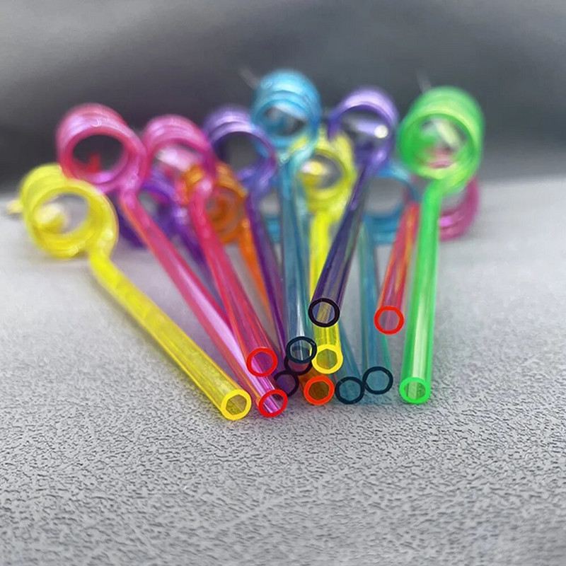 Širdies formos meilės daugkartinio naudojimo geriamasis šiaudelis maistinės medžiagos plastikinis Rietjes šiaudelis Valentino dienos vakarėliui šeimos susibūrimui