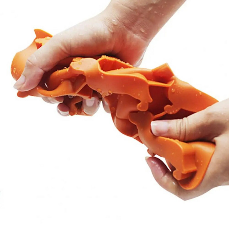 Ledo padėklas Desertinės formos Maisto klasės Lankstus karščiui atsparus 9 ertmės Lengvai išimamas ledas Gaminamas itin minkštas taksas, šuns formos P