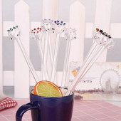 1 ΤΕΜ. 9 Χρώμα σιφώνια Καλαμάκια Ποτών Health Drinking Straws γυάλινα καλαμάκια κινουμένων σχεδίων Γυάλινο περιβάλλον Περιβαλλοντική διακόσμηση σπιτιού Υψηλής ποιότητας