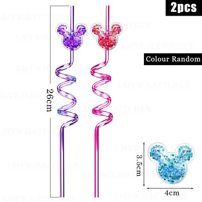 Νέα Mouse Straw μπομπονιέρες για πάρτι γενεθλίων Προμήθειες για πάρτι γενεθλίων Glitter Mouse καλαμάκια για αγόρια κορίτσια διακόσμηση πάρτι Καλαμάκια επαναχρησιμοποιήσιμα