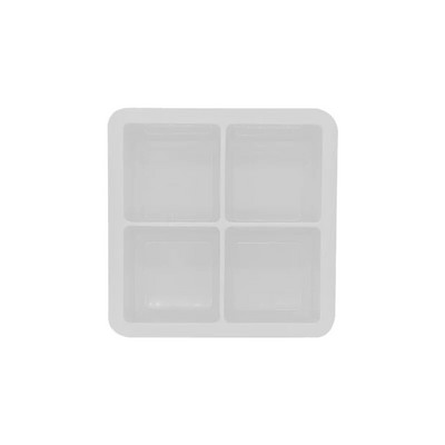 4 restiga jääkuubikuvorm ilma kaaneta Silikoonist jäämasina jäävorm viskikokteili brändi jaoks, suur Cubitera jääkandik jääkuubikuvorm