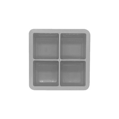 4 restiga jääkuubikuvorm ilma kaaneta Silikoonist jäämasina jäävorm viskikokteili brändi jaoks, suur Cubitera jääkandik jääkuubikuvorm