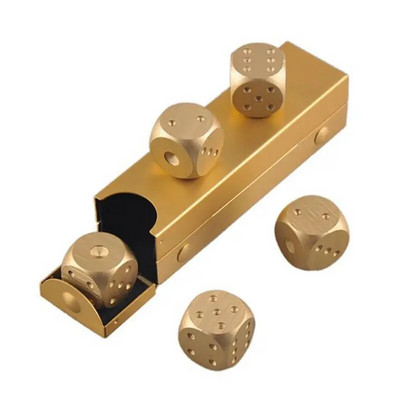 5 vnt Aliuminio lydinio metalo kauliukų rinkinys Viskio kauliukų akmenų ledo kubelių kibiras Daugkartinio naudojimo Laikyti vyną atšaldyti pokerio vakarėlio kauliukų priedai