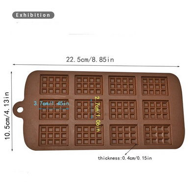 Шоколадов чип Силиконова форма за мъфини Cupcake Незалепваща форма за понички Незалепваща форма за печене на бисквитки Тънък тиган за вафли Тава Кухненски джаджи