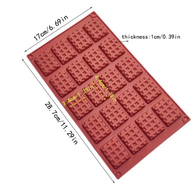 Шоколадов чип Силиконова форма за мъфини Cupcake Незалепваща форма за понички Незалепваща форма за печене на бисквитки Тънък тиган за вафли Тава Кухненски джаджи