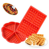 Τετράγωνη φόρμα για μάφιν σε σχήμα καρδιάς Φόρμα σιλικόνης για κέικ Diy βάφλες Εργαλεία παρασκευής μπισκότων Εργαλεία ψησίματος Αξεσουάρ κουζίνας