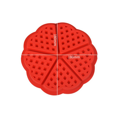 Τετράγωνη φόρμα για μάφιν σε σχήμα καρδιάς Φόρμα σιλικόνης για κέικ Diy βάφλες Εργαλεία παρασκευής μπισκότων Εργαλεία ψησίματος Αξεσουάρ κουζίνας