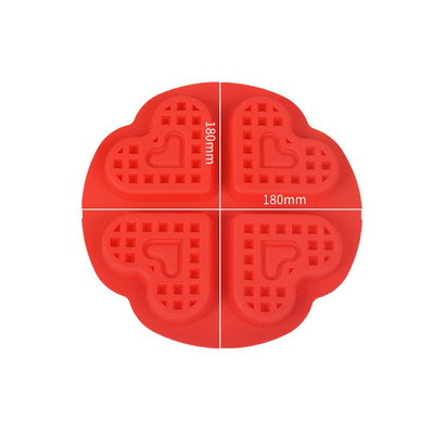 Τετράγωνη φόρμα για μάφιν σε σχήμα καρδιάς Φόρμα σιλικόνης για κέικ Diy βάφλες Εργαλεία παρασκευής μπισκότων Εργαλεία ψησίματος Αξεσουάρ κουζίνας