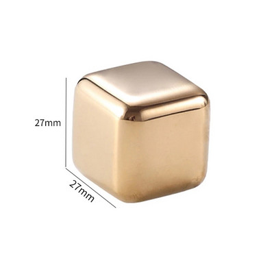 Nerūdijančio plieno ledo kubeliai Ledo blokas Daugkartiniai atšaldymo akmenukai viskio vyno gėrimui šaltam vėsinimui uolienų juostos šaldymo aušintuvas