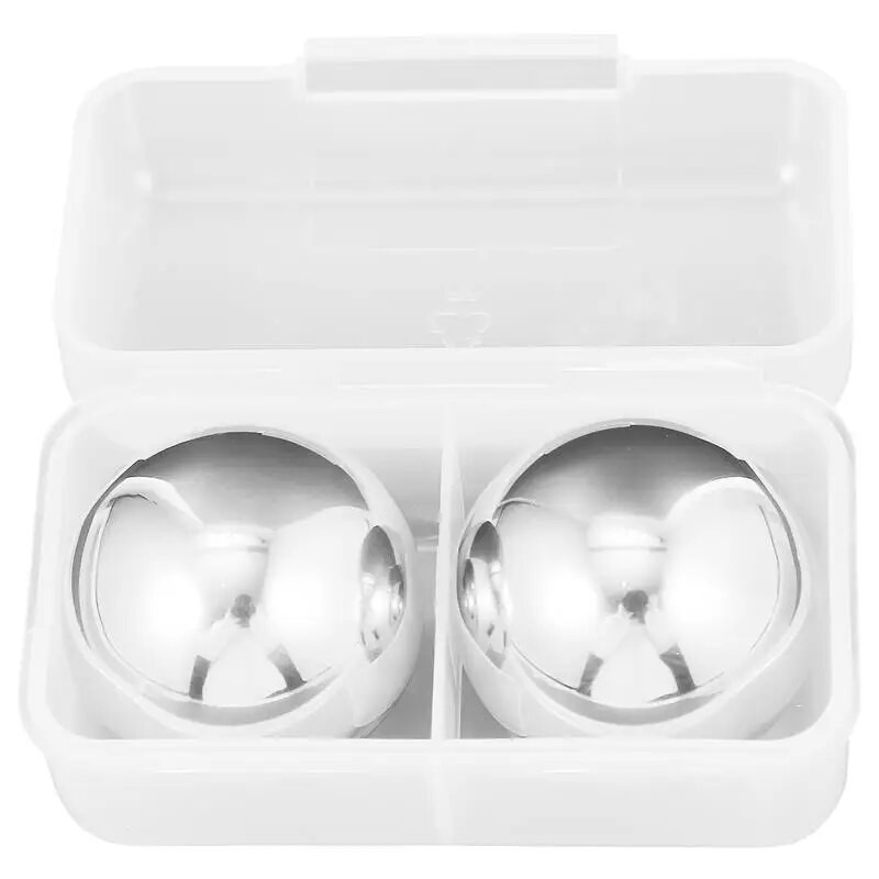 2 vnt. nerūdijančio plieno ledo kubeliai, daugkartiniai šaldantys akmenys metaliniai akmenys rutulinis viskis degtinė vynas alus uolienų aušintuvas baro įrankiai