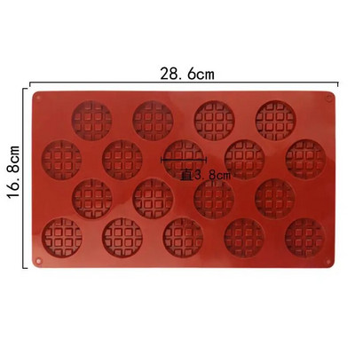 Ise ise teha armas ümmargune vahvlite valmistamise vorm Praktiline šokolaadi valmistamise tööriist aroomiküünal silikoonvorm toidukvaliteediga silikoonist küpsetustarbed