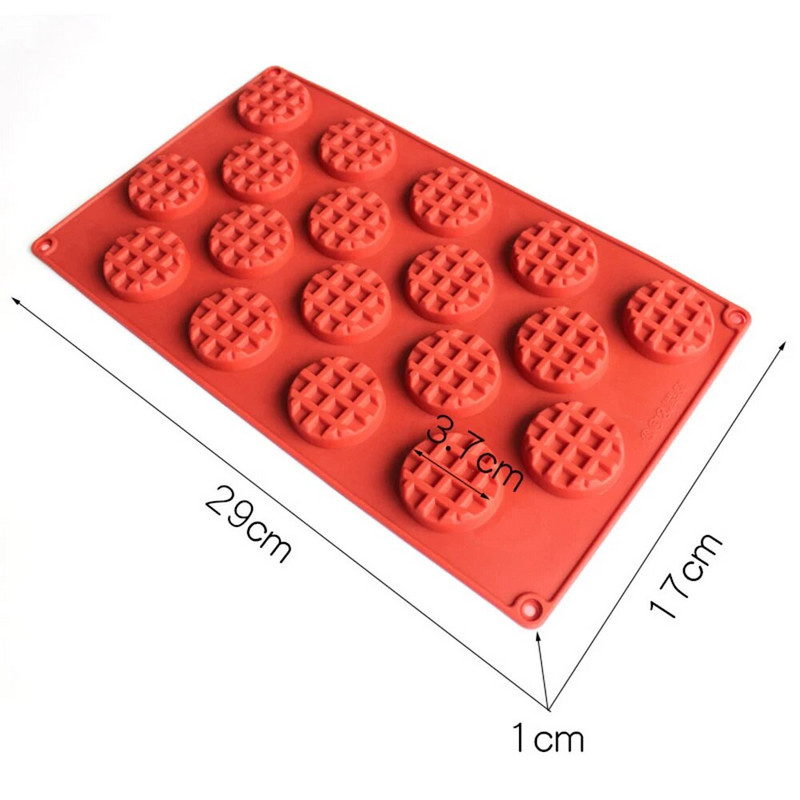 Ise ise teha armas ümmargune vahvlite valmistamise vorm Praktiline šokolaadi valmistamise tööriist aroomiküünal silikoonvorm toidukvaliteediga silikoonist küpsetustarbed