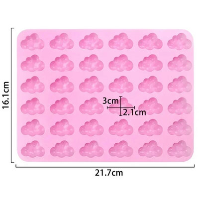 Debesys Silikoninė forma Oro forma „Pasidaryk pats“ kepimo pyragas šokoladinis fondanas ledo kubelio formos šokolado putėsiai torto dekoras kepimo forma