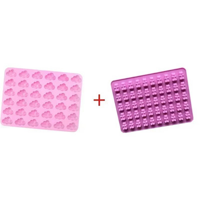 Debesys Silikoninė forma Oro forma „Pasidaryk pats“ kepimo pyragas šokoladinis fondanas ledo kubelio formos šokolado putėsiai torto dekoras kepimo forma