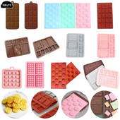 1 vnt 18 tipų silikoninė 20 ertmių vaflinių saldainių formelė pasidaryk pats stačiakampė šokolado gaminimo priemonė Kūrybinės vaflinės kepimo formos priedas