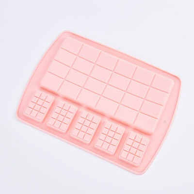 1 vnt 18 tipų silikoninė 20 ertmių vaflinių saldainių formelė pasidaryk pats stačiakampė šokolado gaminimo priemonė Kūrybinės vaflinės kepimo formos priedas