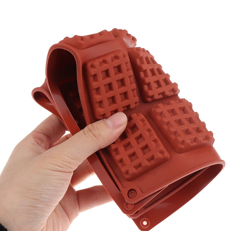 1 vnt 18 tipų silikoninė 20 ertmių vaflinių saldainių formelė pasidaryk pats stačiakampė šokolado gaminimo priemonė Kūrybinės vaflinės kepimo formos priedas