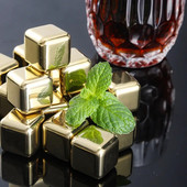 Nerūdijančio plieno kvadratinis metalinis ledo kubelių šaldytuvas greitai užšaldytas ledo kubeliai Ledo kubelių formelė Ledo kubelių indas