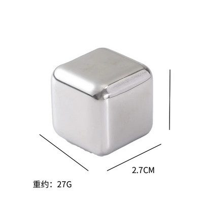 Nerūdijančio plieno kvadratinis metalinis ledo kubelių šaldytuvas greitai užšaldytas ledo kubeliai Ledo kubelių formelė Ledo kubelių indas