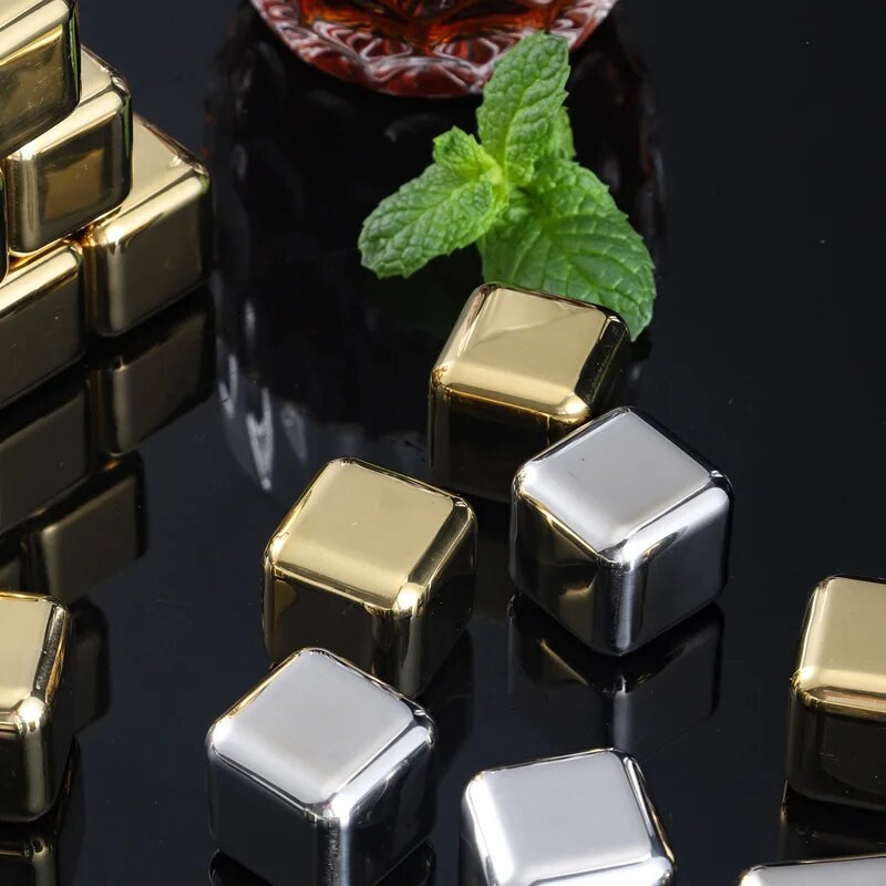 Nerūdijančio plieno kvadratinis metalinis ledo kubelių šaldytuvas greitai užšaldytas ledo kubeliai Ledo kubelių formelė Ledo kubelių indas