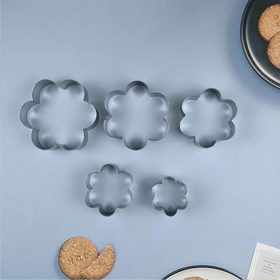 Rinkinys (3 vnt. / 5 vnt.) 430 nerūdijančio plieno sausainių formelių putėsiai, apskritimas animacinio filmo formos angelo lokio pjaustymo formų kepimo įrankis