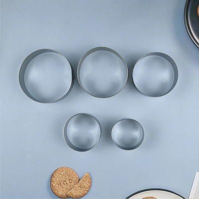 Rinkinys (3 vnt. / 5 vnt.) 430 nerūdijančio plieno sausainių formelių putėsiai, apskritimas animacinio filmo formos angelo lokio pjaustymo formų kepimo įrankis