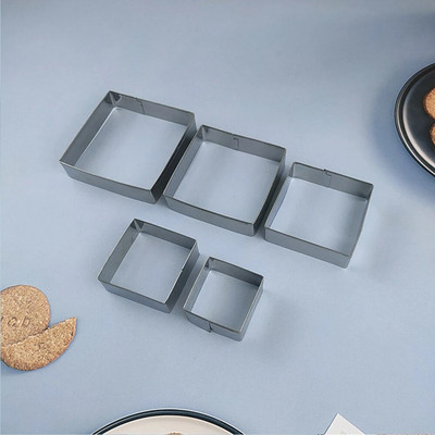 Rinkinys (3 vnt. / 5 vnt.) 430 nerūdijančio plieno sausainių formelių putėsiai, apskritimas animacinio filmo formos angelo lokio pjaustymo formų kepimo įrankis