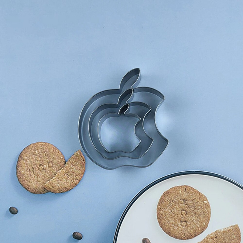 Rinkinys (3 vnt. / 5 vnt.) 430 nerūdijančio plieno sausainių formelių putėsiai, apskritimas animacinio filmo formos angelo lokio pjaustymo formų kepimo įrankis