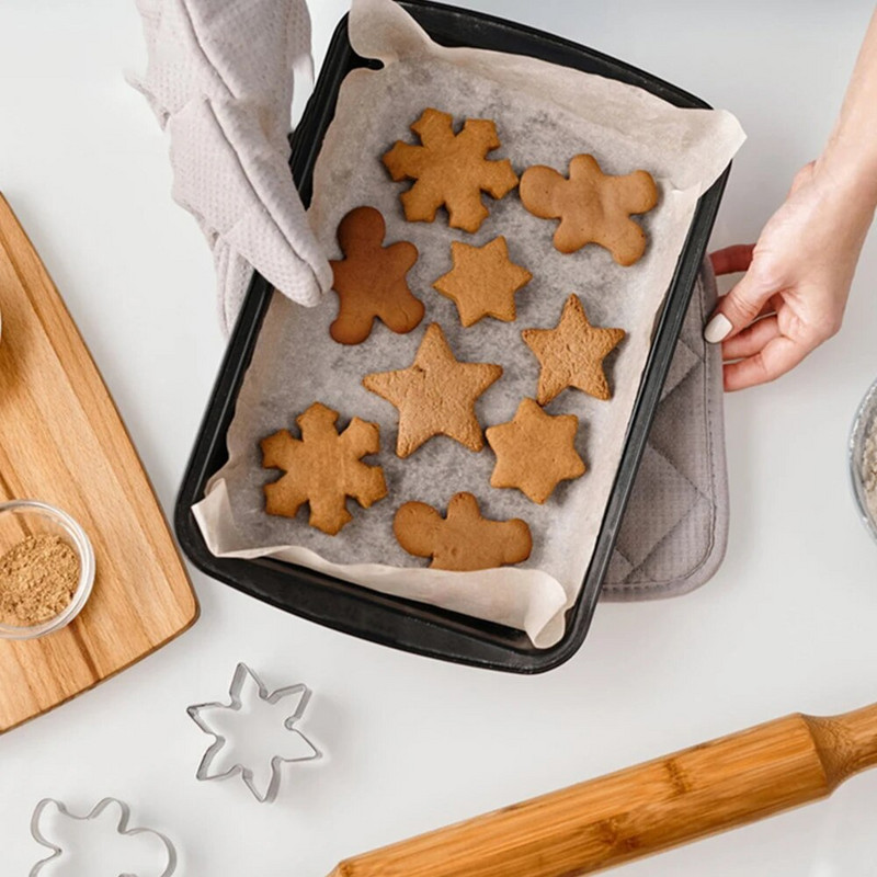 Komplekt (5 tk) 430 roostevabast terasest jõuluküpsiste vorm, 5-osaline Creative Mousse, ringikujuline puuviljalõikuskomplekt