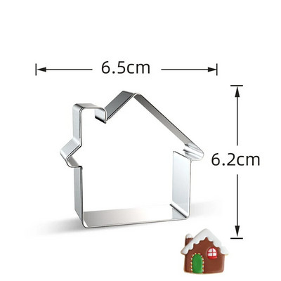 1 vnt kalėdinių sausainių formelės elniniams / sniego gniūžtėms / angelams iš nerūdijančio plieno sausainių pjaustytuvų, skirtų „Navidad“ vakarėliui „pasidaryk pats“ kepimo įrankiams