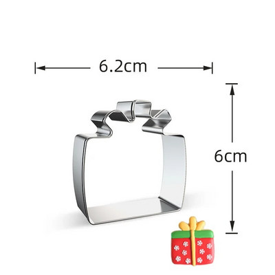 1 vnt kalėdinių sausainių formelės elniniams / sniego gniūžtėms / angelams iš nerūdijančio plieno sausainių pjaustytuvų, skirtų „Navidad“ vakarėliui „pasidaryk pats“ kepimo įrankiams