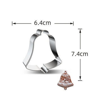 1 vnt kalėdinių sausainių formelės elniniams / sniego gniūžtėms / angelams iš nerūdijančio plieno sausainių pjaustytuvų, skirtų „Navidad“ vakarėliui „pasidaryk pats“ kepimo įrankiams