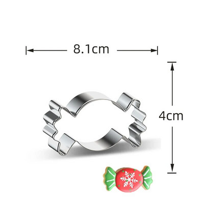 1 vnt kalėdinių sausainių formelės elniniams / sniego gniūžtėms / angelams iš nerūdijančio plieno sausainių pjaustytuvų, skirtų „Navidad“ vakarėliui „pasidaryk pats“ kepimo įrankiams