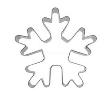 Snowflake Christmas Cookie Tools Φόρμες κοπής μπισκότων πρέσας γλάσο Σετ φόρμα γραμματοσήμων Εργαλεία διακόσμησης τούρτας από ανοξείδωτο ατσάλι