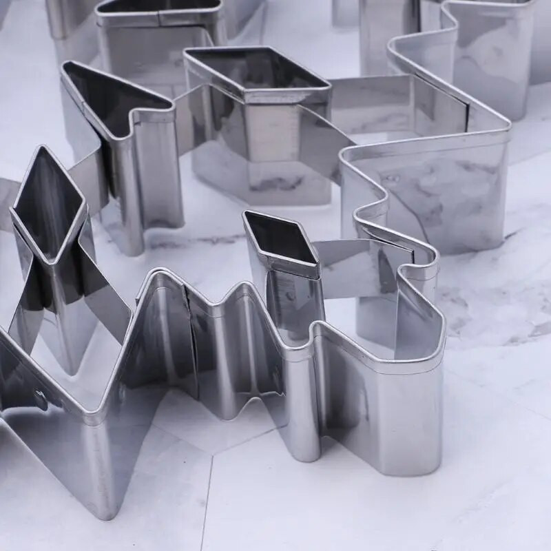 Nerūdijančio plieno 3D Kalėdų snaigių pyrago sausainių pjaustyklės formelės „pasidaryk pats“ kepimo konditerijos įrankis