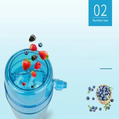 Rankena „pasidaryk pats“ ledo smulkintuvas, nešiojamasis rankinis ledo purvo gaminimo aparatas, namų sniego kūgio kokteilis, ledo blokų gamybos mašina, ledo skustuvas