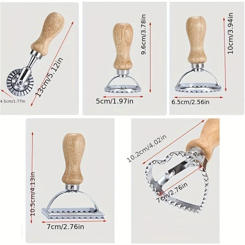 Κόφτης ζυμαρικών Κόφτης μπισκότων σφραγίδα φόρμας μεταλλική πρέσα ζύμης για ζυμαρικά ζυμαρικά Ravioli Lasagna Cutter DIY