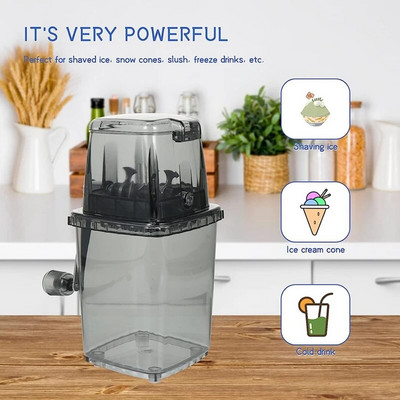 2 l ledo smulkintuvo skustuvas Nešiojamas rankinio švaistiklio ledo aparatas, tinkantis namams ledo drožlių ledo drožlių naudojimo vadovas A